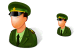 Army officer icons