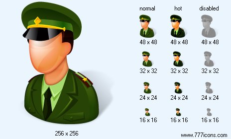 Army Officer Icon Images