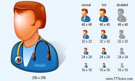 Head Physician Icon Images