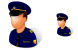 Police officer icons