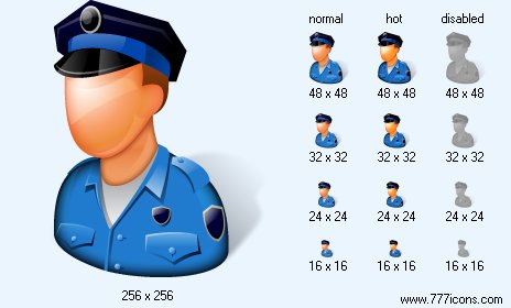 Policeman Icon Images
