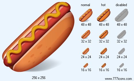 Hot Dog Icon Images