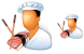 Japanese cook icons