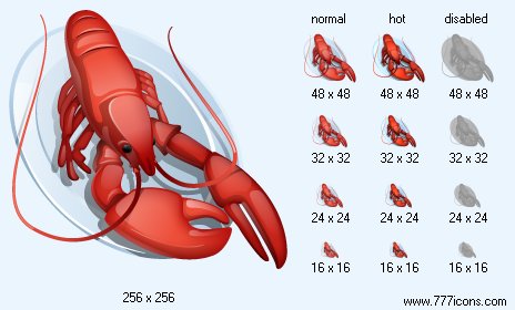 Lobster Icon Images