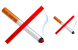 No smoking icons