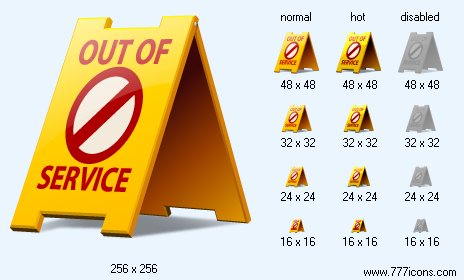 Out Of Service Icon Images
