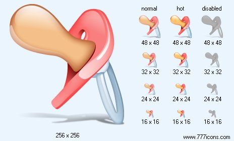 Pacifier Icon Images