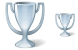 Silver cup icons