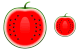 Watermelon half icons