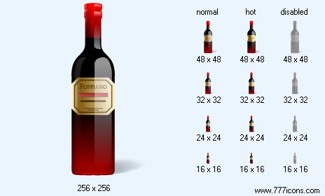 Wine Bottle Icon Images