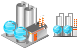 Chemical plant icon