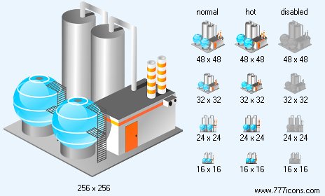 Chemical Plant Icon Images