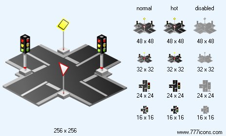 Crossroad Icon Images
