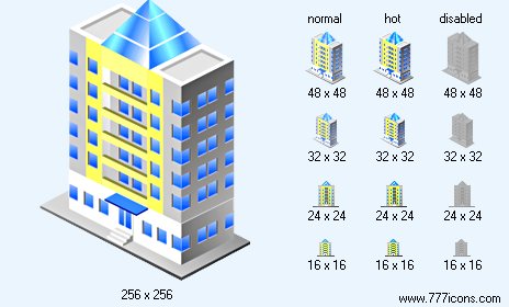 Multistorey Building Icon Images