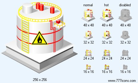 Oil Tank Icon Images