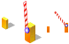Open barrier icons