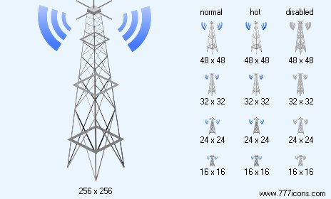 Radio Transmitter Icon Images