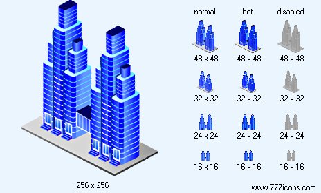 Skyscrapers Icon Images