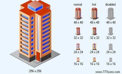 Tall House Icon Images