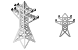 Tangent tower icons