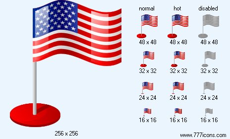 USA Flag Icon Images