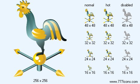Weathercock Icon Images