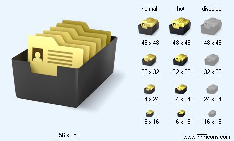 Card File Icon Images