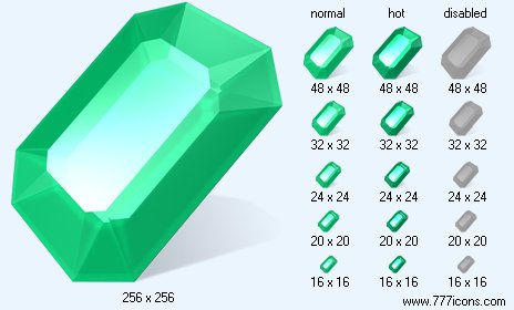 Emerald Icon Images