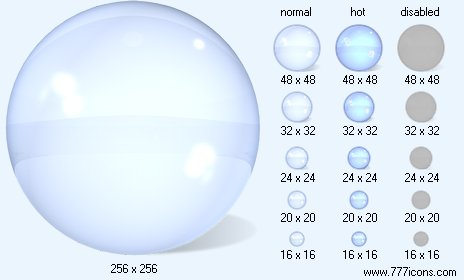 Glass Sphere Icon Images