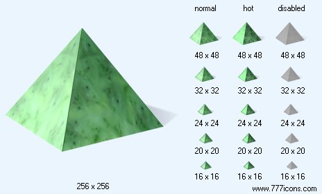 Nephrite Pyramid Icon Images