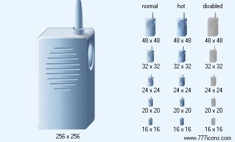 Portable Radio Transmitter Icon Images