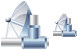 Satellite connection icons