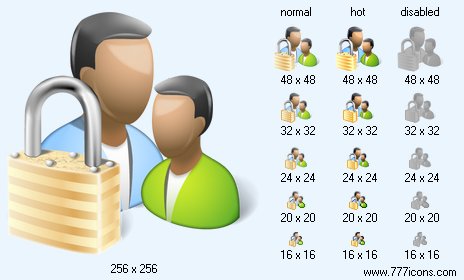 Locked Users Icon Images