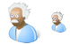 Mad scientist icons