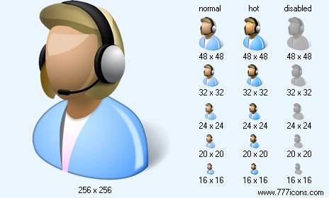 Receptionist Icon Images