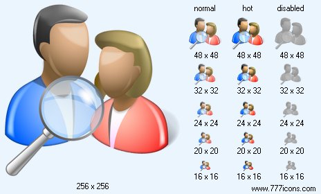 Search People Icon Images