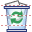 Full trash can icon