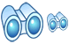 Binoculars icons