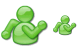 Green user icon