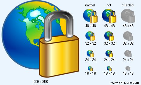 Locked Internet Icon Images