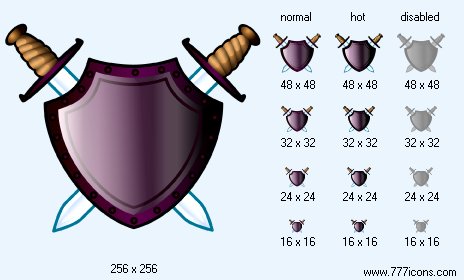 Shield And Sword Icon Images