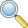 Yellow Magnifier icon