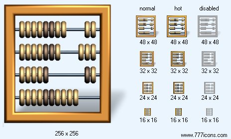 Abacus with Shadow Icon Images