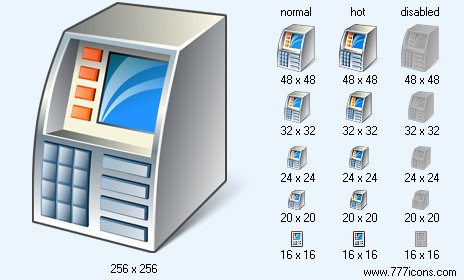 ATM with Shadow Icon Images