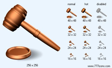 Auction with Shadow Icon Images