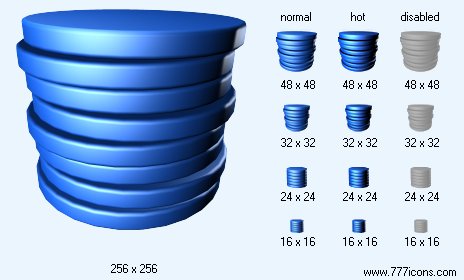 Blue Chips Icon Images
