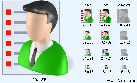 Client List with Shadow Icon Images
