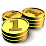 Coins with Shadow icon