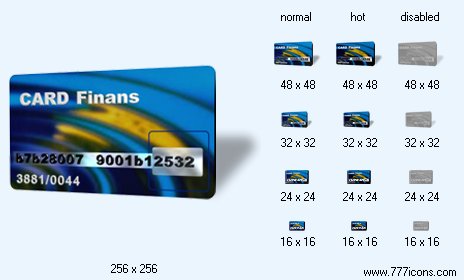 Credit Card with Shadow Icon Images