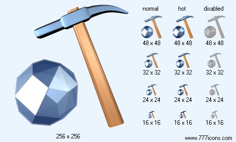Diamond Mining Icon Images